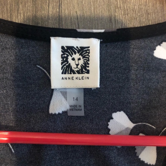 Anne Klein faux wrap dress size 14 - Picture 2 of 4